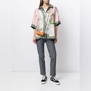 Fiorucci Checkerboard Organic Cotton Jeans Size 26